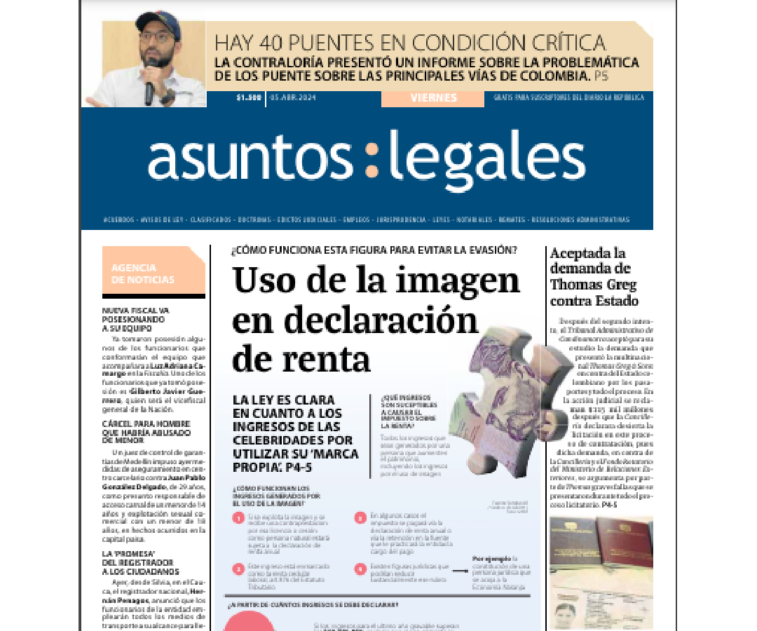 Ingresos por uso de imagen deben ser declarados
