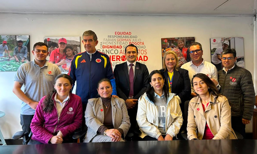 Fundación Universitaria San Mateo fortalece alianza con el Banco de Alimentos de Bogotá