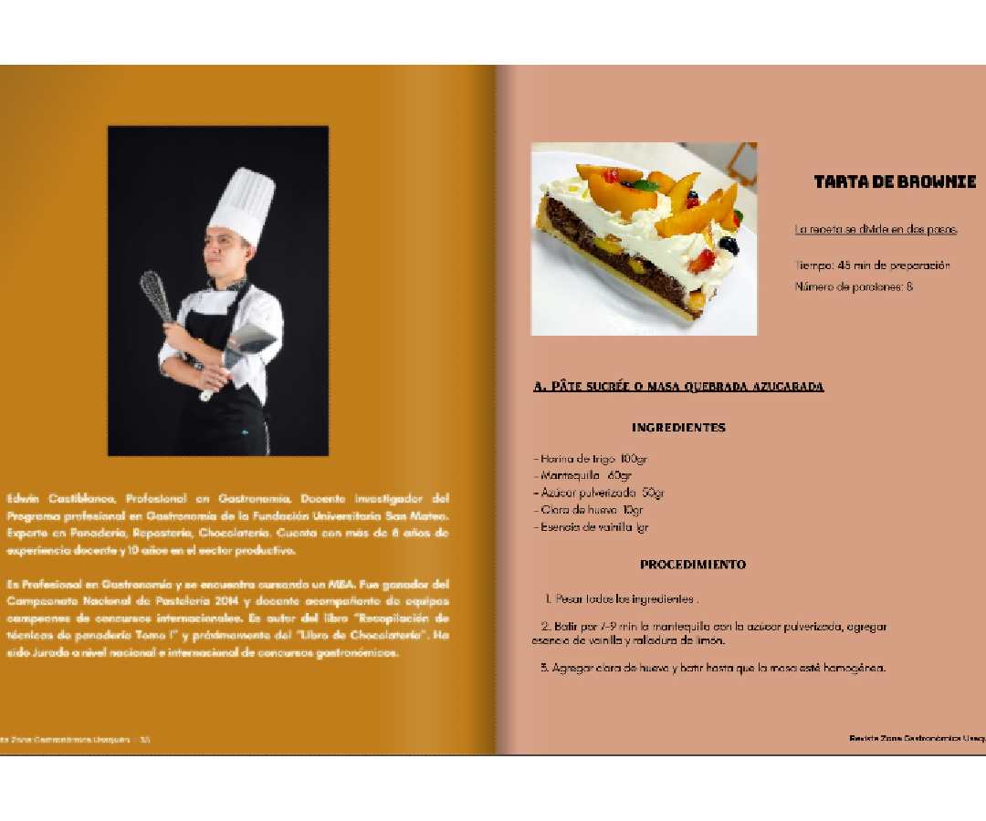 Receta: Tarta de Brownie-Edwin Castiblanco